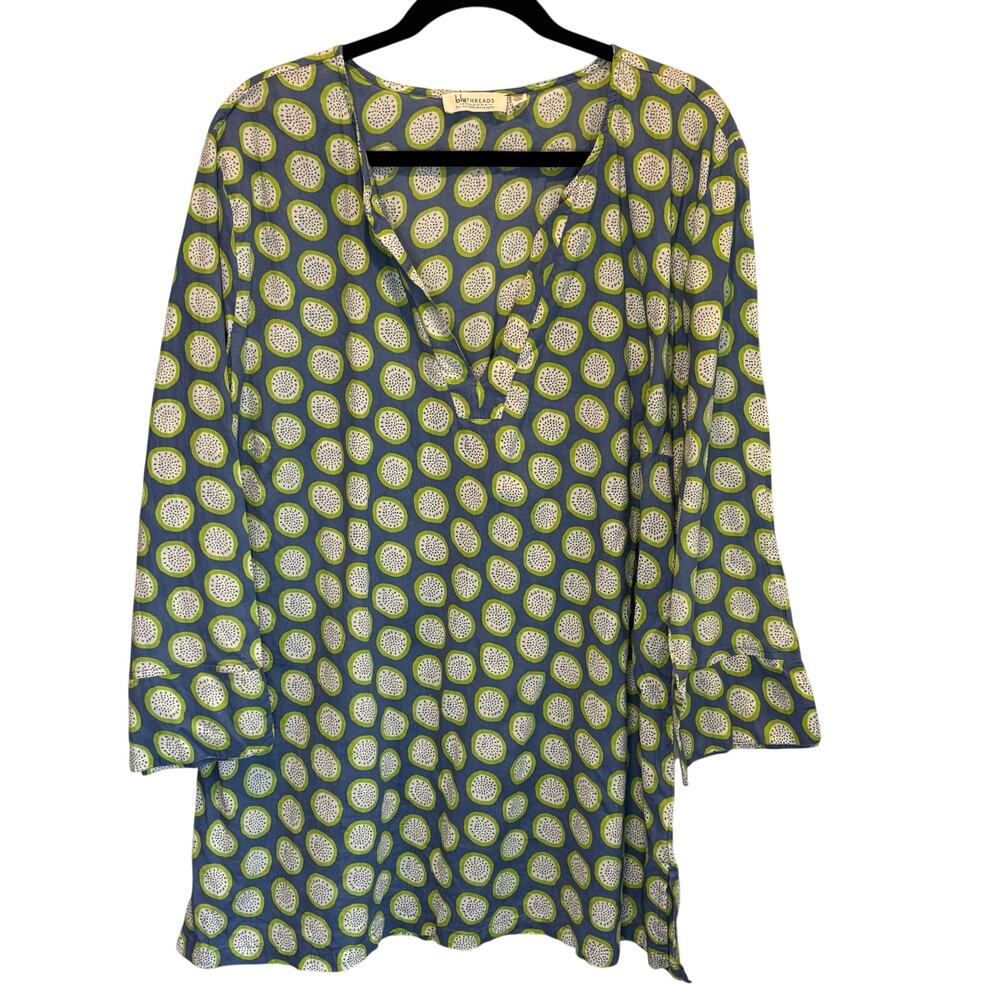 Bluthreads by Rockflowerpaper Printed Cotton Coverup - size XL
